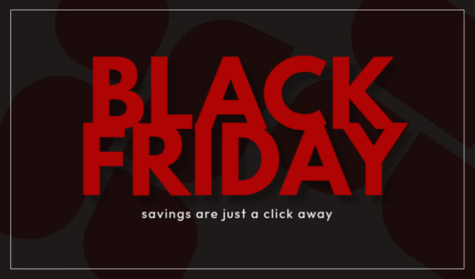Modern & Minimal Black Friday Tag template
