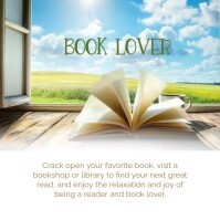 Modern & Minimal Book Lover Instagram Post template