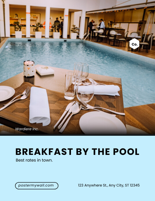 Modern & Minimal Breakfast Package Pamflet (l Flyer (US Letter) template