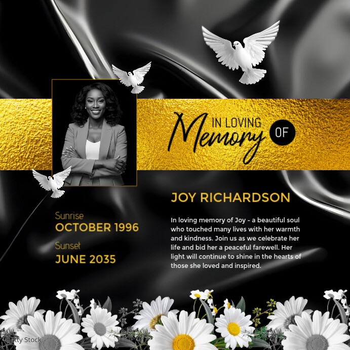 Modern & Minimal Burial Instagram Post | Professional Burial Instagram ...