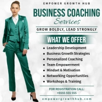 Modern & Minimal Business Coach Flyer Instagram Post template