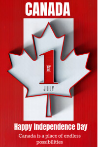 Modern & Minimal Canadan  Pinterest Graphic template