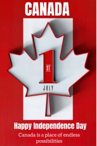 Modern & Minimal Canadan  Pinterest Graphic template