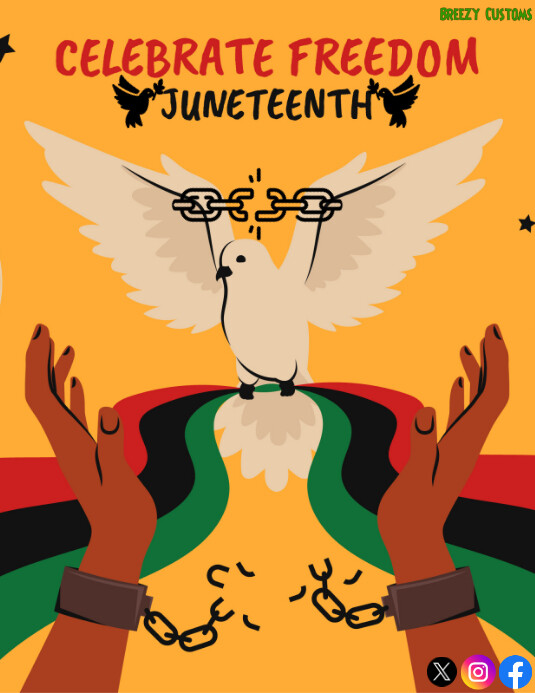 Modern & Minimal Celebrate Freedom Day Flyer Template | PosterMyWall