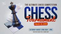 Modern & Minimal Chess Tournament Digital Display (16:9) template
