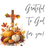 Modern & Minimal Christian Thanksgiving Card Instagram Post template