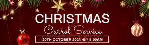 Modern & Minimal Christmas Carol Service Invitation Template Linkedin Background Image LinkedIn-baggrundsbillede