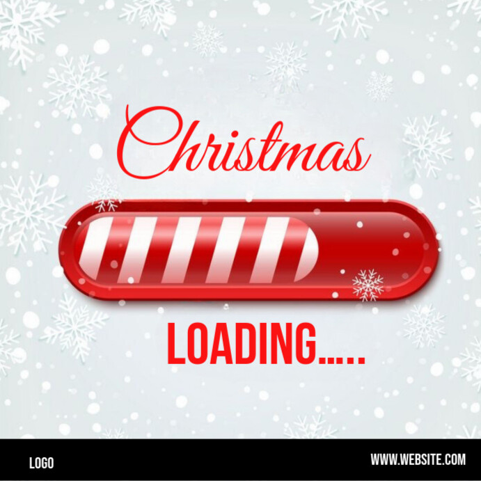 Modern & Minimal Christmas Loading Instagram Post template