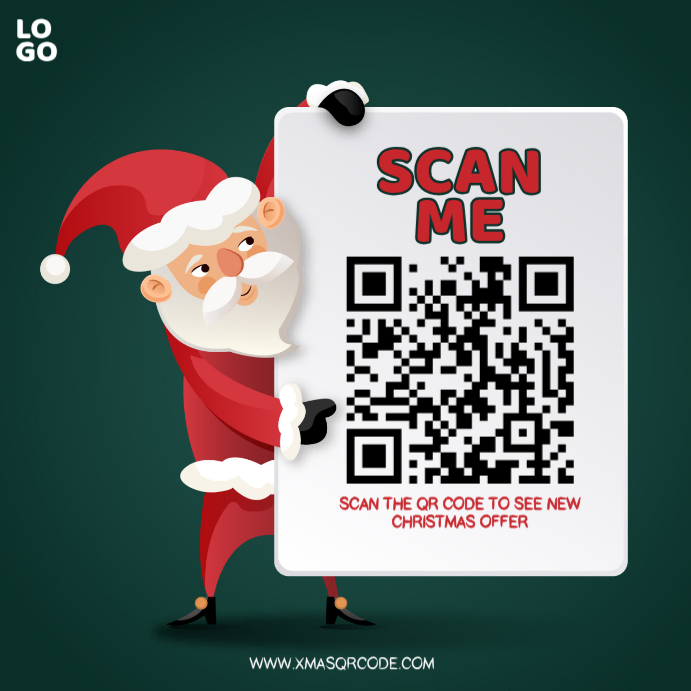 Christmas Qr Code Promotion Template | PosterMyWall
