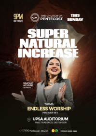 Sort Church Worship Night A4 Template