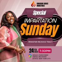 Modern & Minimal Church Event Instagram Post template