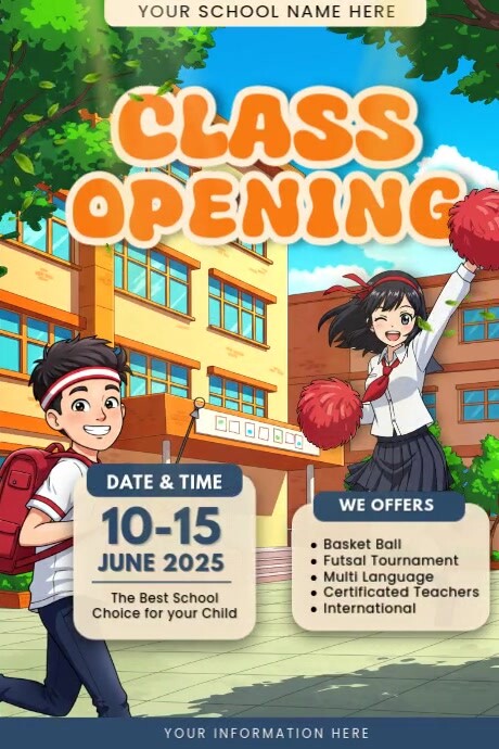 Copy of Modern & Minimal Class Opening Poster | PosterMyWall