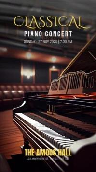 Modern & Minimal Classical Piano Concert  Ins template