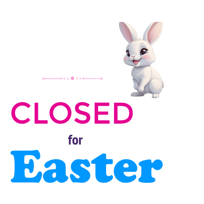 Open For Easter Sign Modern & Minimal Closed Open For Easter Poster Social Business Flyer ...