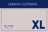 Modern & Minimal Clothing Brand Label Label template