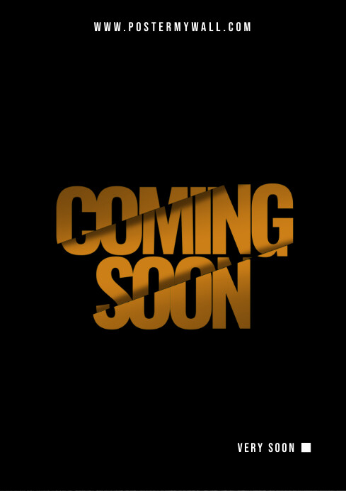 Modern & Minimal Coming Soon A4 template
