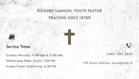 Lilla Community Church Business Card Template - Page 2