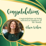 Modern & Minimal Congratulations Pos Instagram template