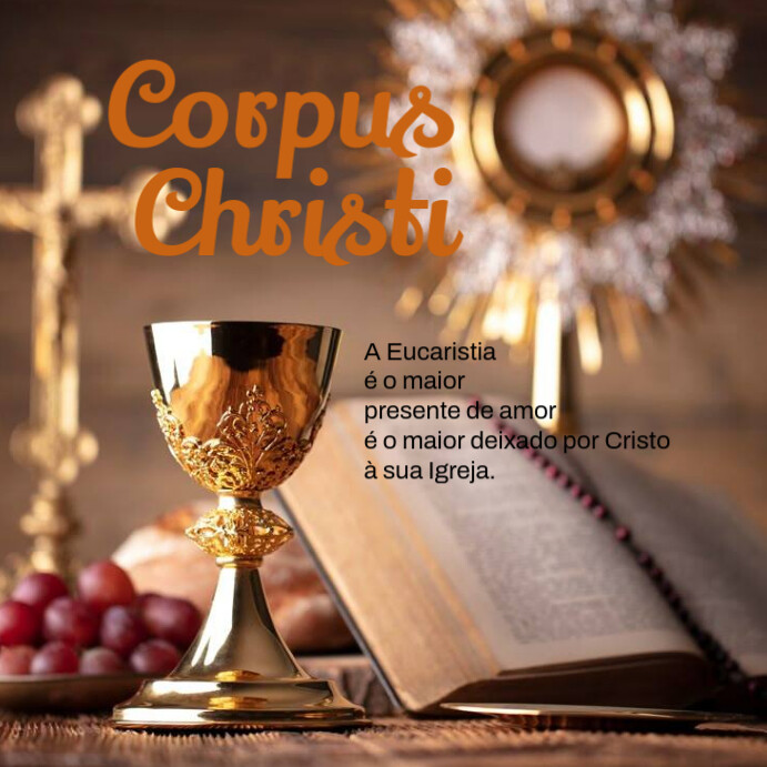 Modern & Minimal Corpus Christi Instagram Post Instagram-Beitrag template