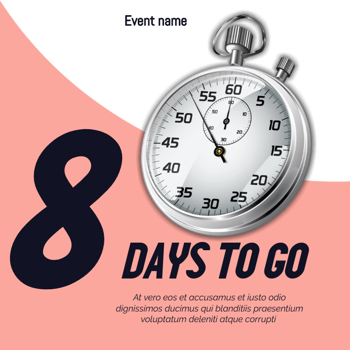Copy of Modern & Minimal Countdown Event Instagram Po | PosterMyWall