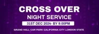 Modern & Minimal Cross Over Night Service Invitation Template Tumblr Banner