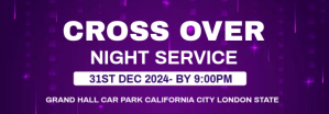 Modern & Minimal Cross Over Night Service Invitation Template Tumblr Banner