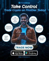 Modern & Minimal Crypto Teplate Instagram Portrait template