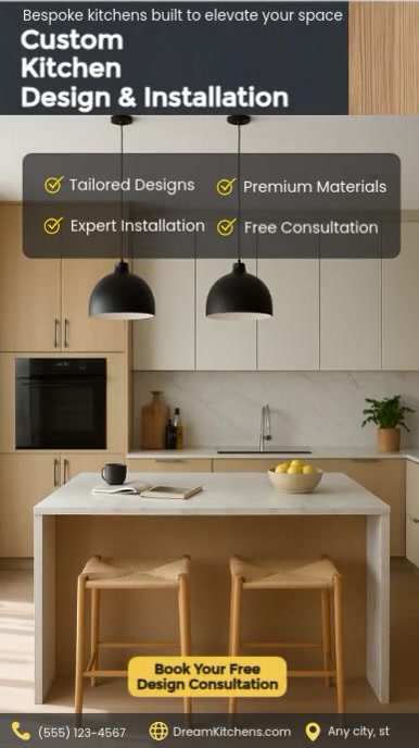 Modern & Minimal Custom Kitchen Design & Installation – Tailored Luxury ...