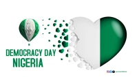Modern & Minimal Demoracy Day Celebration Nig Blog Header template