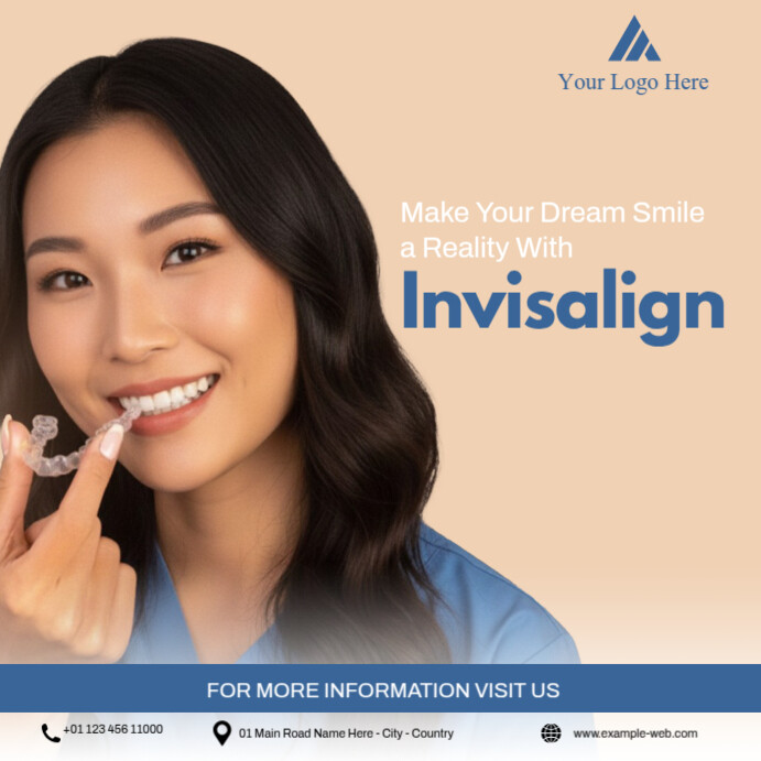 Invisalign - Dental Care Instagram Post Template | PosterMyWall
