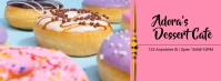 Modern & Minimal Dessert Cafe Facebook Cover template