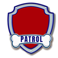 Modern & Minimal  Dog Logo Paw Patrol, Paw Patrol, Paw Patrol Logo, Emblem, Animals Logo template