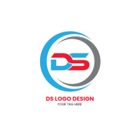 Modern & Minimal DS Logo Design template