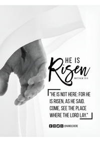 Modern & Minimal Easter A4 template