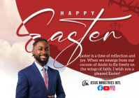 Modern & Minimal Easter Celebration A4 template