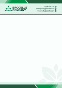 Modern & Minimal Eco-chic Corporate Letterhead A4 template