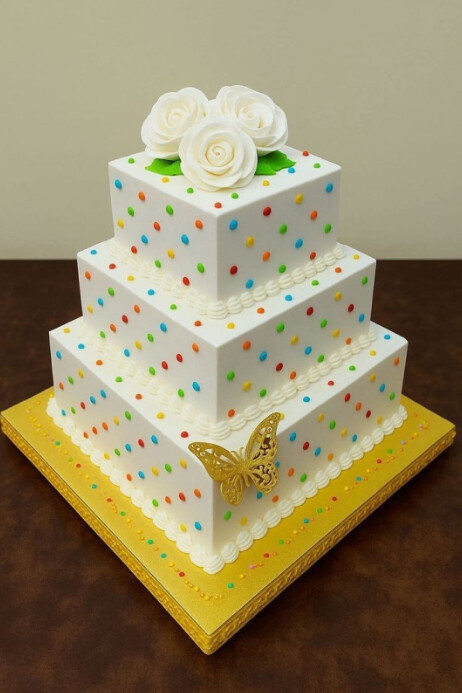 Modern & Minimal Elegant Celebration Cake Design Poster Template ...