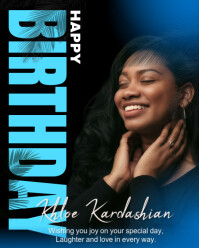 Modern & Minimal Elegant Happy Birthday Tribute Template With Photo & Personalized Wishes Instagram