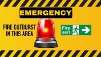 Modern & Minimal Emergency Warning Light Sign Youtube Thumbnail Isithonjana se-YouTube template