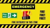 Modern & Minimal Emergency Warning Light Sign Youtube Thumbnail Isithonjana se-YouTube template