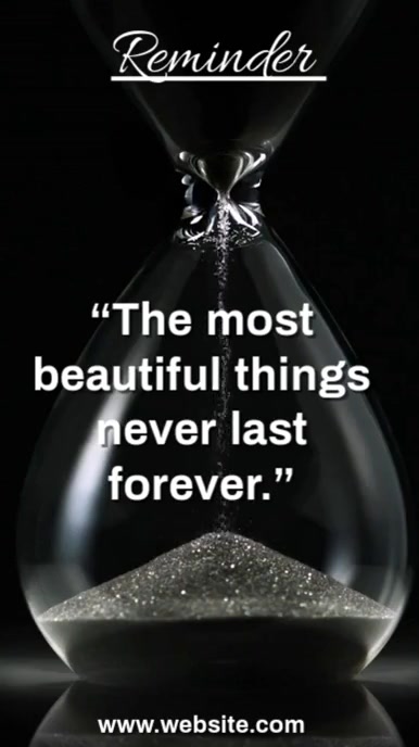 Modern & Minimal Emotional Time Passing Video Template – Fading Beauty” Digital Display (9:16)