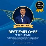Modern & Minimal Employee Of The Month Template  Square (1:1)