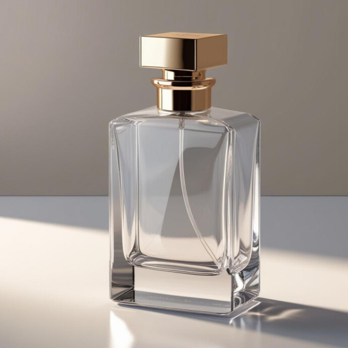 Modern & Minimal Empty Perfume Bottle  Instagram Post template