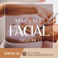 Modern & Minimal Facial Treatment Instagram Post template