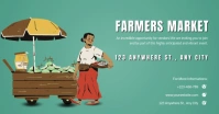 Modern & Minimal Farmers Market Ad Fleyr  Facebook Shared Image Obraz udostępniany na Facebooku template