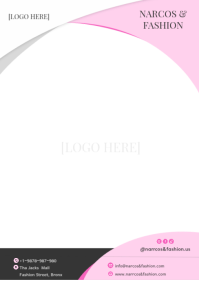 สีขาว Fashion Business A5 Template
