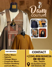 Modern & Minimal Fashion Design Flyer  Flyer (us Letter) template