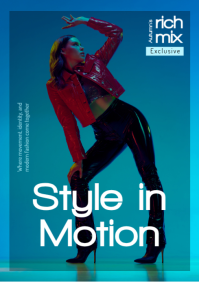 Turquoise Fashion Lookbook A4 Template - Page 1
