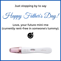 Modern & Minimal Father's Day Announcement Instagram Post template