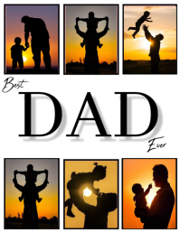 Modern & Minimal Father's Day collage Flyer template